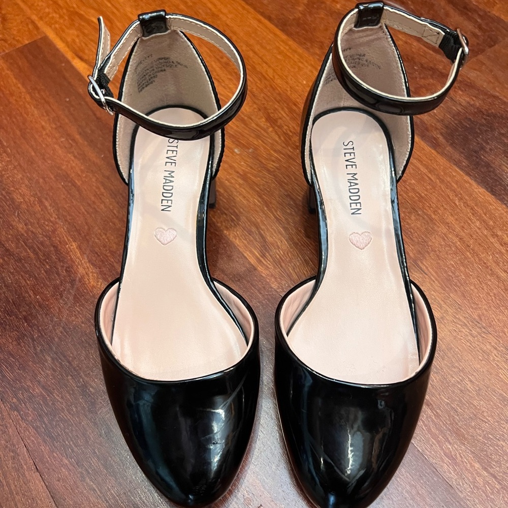 Steve Madden Kids Black Heeled Shoes